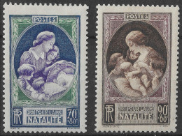 Lot N°233 N°440 à 441, Propagande En Faveur De La Natalité , Mère Et Enfant (avec Charnière) - Unused Stamps