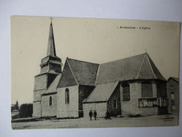 Cpa...Avesnelles...(nord)...l'église...animée... - Other & Unclassified