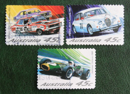 CARS Motorsport 2002 (Mi 2120-2122  Yv 2013-2015) Used Gebruikt Oblitere Australia Australien Australie - Used Stamps