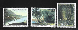French Polynesia 1994 Old Tahiti Views Set Of 3 MNH - Unused Stamps