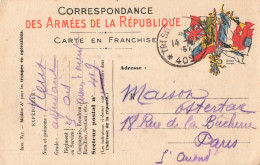 Carte Correspondance Franchise Militaire Guerre 1914 1918 Secteur Postal 409 Armée D' Orient 1915 - 1. Weltkrieg 1914-1918