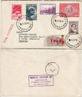 ARGENTINA 1950  AIRMAIL R - LETTER SENT FROM USHUAIA TO LUNEL - Covers & Documents