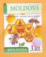 2023  Moldova Moldavie   „Apiculture. Protect The Bees - Protect Life On Earth!”  1v Mint - Honeybees
