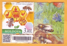 2023  Moldova Moldavie   „Apiculture. Protect The Bees - Protect Life On Earth!”  1v Mint - Api