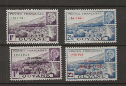 1941 MNH Inini  Yvert 51-52 + 57-58 Postfris** - Unused Stamps