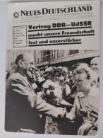 Walter Ulbricht, Vertrag DDR-UdSSR, Neues Deutschland, Sowjetische AK, 1964 - Politische Und Militärische Männer