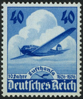 Dt. Reich 603 **, 1936, 40 Pf. Lufthansa, Pracht, Mi. 65.- - Other & Unclassified