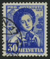 SCHWEIZ BUNDESPOST 309 O, 1936, 30 C. Pro Juventute, Pracht, Mi. 36.- - Oblitérés
