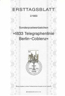 Fiche 1e Jour 15 X 21 Cm ALLEMAGNE BERLIN N° 654 Y & T - 1. Tag - FDC (Ersttagblätter)
