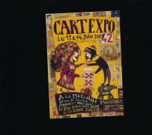 Cartexpo 42 Illustration Aurelia Grandin  2003 à La Mutualité Paris - Carte Salons Collections - Bourses & Salons De Collections