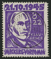 MECKLENBURG-VORPOMMERN 21 O, 1945, 8 Pf. Faschismus, Pracht, Gepr. Kramp, Mi. 80.- - Autres & Non Classés