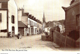 *CPA Repro - 29 -  PONT AVEN - Rue Près De L'Aven Vers 1910 - Pont Aven