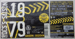 Bier Etiket (8f4), étiquette De Bière, Beer Label, 1979 Saison Brouwerij L'Abbaye Des Rocs - Bier