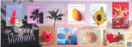 2020 Japan Summer Trees Shells Flowers Fruit Complete Sheet Of 10 MNH @ BELOW FACE VALUE - Unused Stamps