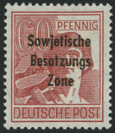 ALLGEMEINE-AUSGABEN 195a **, 1948, 60 Pf. Karmin, Pracht, Gepr. Paul, Mi. 70.- - Sonstige & Ohne Zuordnung