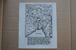 Original Photo Press 15x25cm Map For The 1953 News Of Everest First Ascent Mountaineering Escalade Alpinisme - Sport