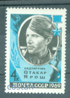 1969 Otakar Jaroš,czech War Hero,PPSh-41 Submachine Gun,medal,Russia,3618,MNH - Unused Stamps