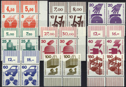 BERLIN 402-07,409-11  Paar **, 1971, Unfallverhütung In Waagerechten Paaren, Bis Auf 50 Pf. Komplett, Alle Vom Ober- Bzw - Unused Stamps