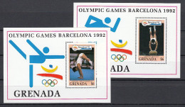 Olympia 1992:  Genada  2 Bl ** - Estate 1992: Barcellona