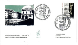 ITALIA 2014 FDC VENETIA  STRAGE DI PIAZZA DELLA LOGGIA A BRESCIA - FDC