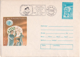 A24831 - International Year Of Youth Cover Stationery Romania 1985 - Other & Unclassified