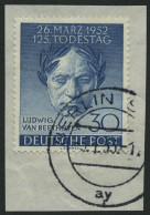 BERLIN 87 BrfStk, 1952, 30 Pf. Beethoven, Prachtbriefstück, Mi. 30.- - Used Stamps