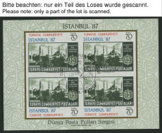 TÜRKEI Bl. 19-24 O, 1981-85, 7 Blocks Komplett Mit Ersttagssonderstempeln, Pracht, Mi. 42.50 - Andere & Zonder Classificatie