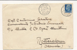 1937 ALDENO TRENTO X ROTTERDAM OLANDA - Poststempel