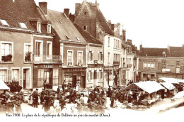 *CPA Repro - 61 - BELLÊME - La Place De La République Un Jour De Marché Vers 1900 - Sonstige & Ohne Zuordnung