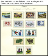 EUROPA UNION **, 1981, Folklore, Kompletter Jahrgang, Pracht, Mi. 102.60 - Collections