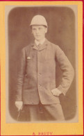 Photo CDV Homme Identifié Chapeau Colon M Leb Kennedy 1881 Signée A Pauty  Cannes - Anciennes (Av. 1900)