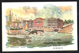 Artista-Cartolina Venezia, Hotel Gabrielli Sandwirth  - Venezia (Venedig)