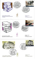 ITALIA 2014 FDC VENETIA ECCELLENZE DEL SAPERE  1^ SERIE  3 BUSTE - FDC