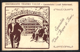 Artista-Cartolina Roma, Ristorante Teatro Valle, Via Teatro Valle 63  - Sonstige & Ohne Zuordnung