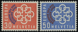 SCHWEIZ BUNDESPOST 681/2 **, 1959, PTT, Pracht, Mi. 40.- - Unused Stamps