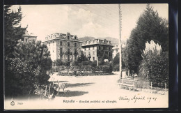 Cartolina Rapallo, Giardini Pubblici Ed Alberghi  - Altri & Non Classificati