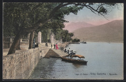 Cartolina Lago Di Como, Villa Carlotta, Approdo  - Como