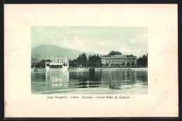 Cartolina Luino /Lago Maggiore, Kursaal E Grand Hôtel Du Simplon  - Autres & Non Classés