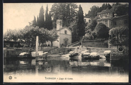 Cartolina Tremezzo, Kleiner Hafen, Lago Di Como  - Como