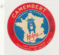 G G 540 -   ETIQUETTE DE FROMAGE    CAMEMBERT   HELPY    EXPORT - Cheese