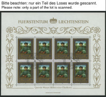 LIECHTENSTEIN 881-83KB O, 1985, Gemälde Im Kleinbogensatz Mit Ersttagssonderstempeln, Pracht, Mi. 45.- - Other & Unclassified