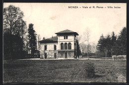 Cartolina Monza, Viale Al R. Parco, Villa Incisa  - Monza