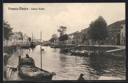 Cartolina Venezia-Mestre, Canal Salzo  - Venezia