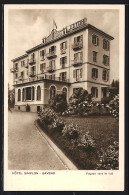 Cartolina Baveno, Hotel Simplon, Facade Vers Le Sud  - Andere & Zonder Classificatie