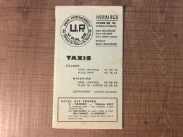 Union Professionnelle Des Voitures De Place Et De Remise 68 UP TAXIS - Telefoonboeken