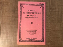 Journal De Thérapeutique Français Avril 1942 - Salute