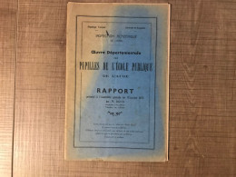 Inspection Académique De L'Aude Pupilles De L'école Publique Rapport 1935 - Sonstige & Ohne Zuordnung