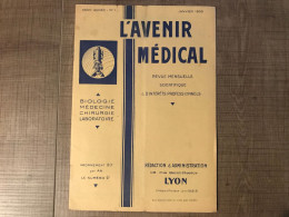 L'AVENIR MEDICAL N°1 Janvier 1935 - Santé