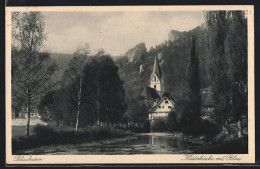 AK Blaubeuren, Klosterkirche Mit Blau  - Blaubeuren