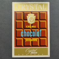 CREME CHOCOLAT COCTAIL - Crystal Beograd / Belgrade - Serbia, (Ex Yugoslavia), Label 1950/60's, Original (abl1) - Alcoholen & Sterke Drank
